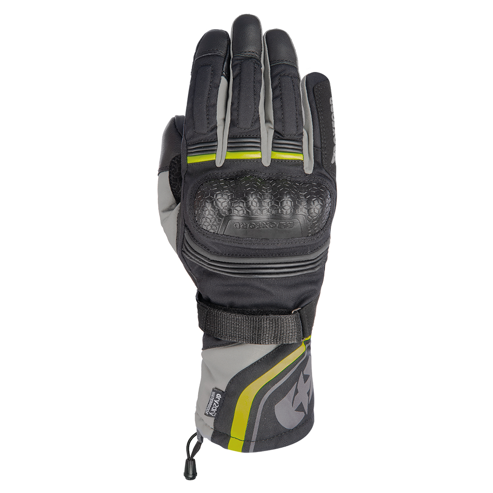 Oxford Oxford Montreal 4.0 MS Dry2Dry Gloves Black Grey & Fluo
